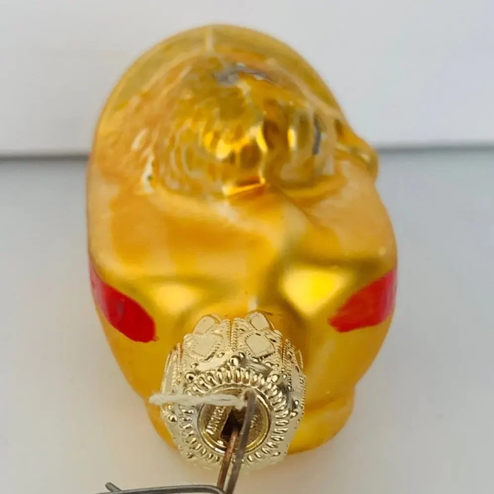 Vintage Christborn Glass Cat Shoe Ornament